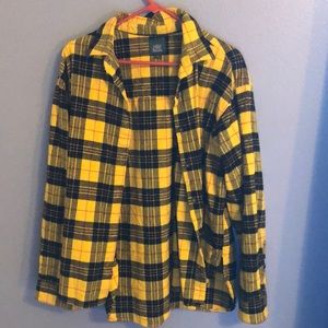 Yellow plaid shirt